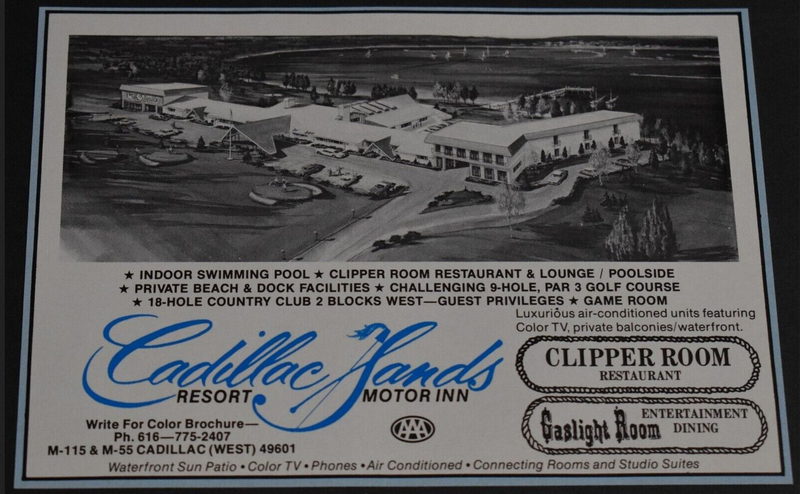 Lake Cadillac Resort (Cadillac Sands Resort) - Print Ad (newer photo)